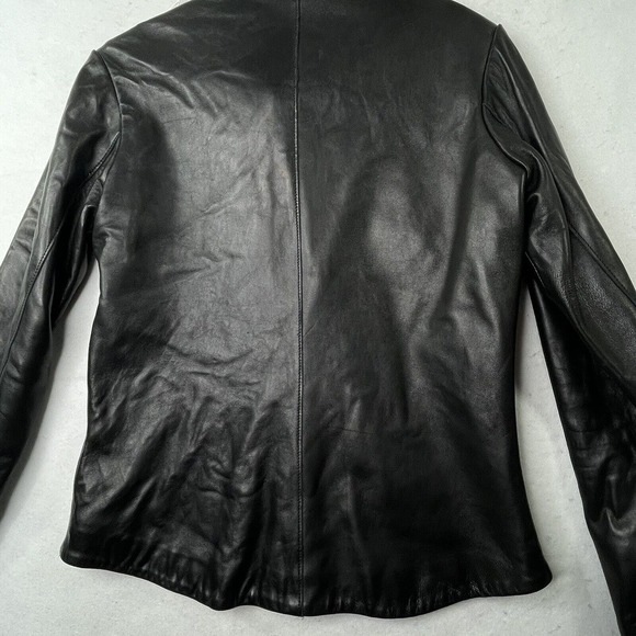 Anonymous By John Carlisle Women's Size Medium Black Soft 100% Leather Jacket - Picture 11 of 16